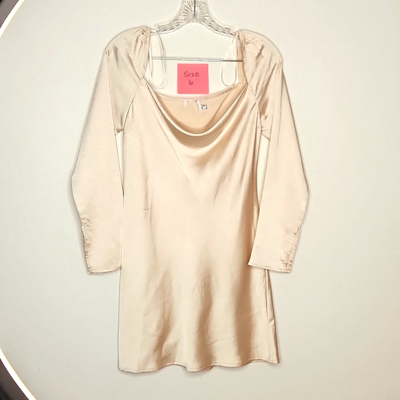 Princess Polly Women's Star Power Mini Dress Champagne Size 8 - Picture 12 of 16